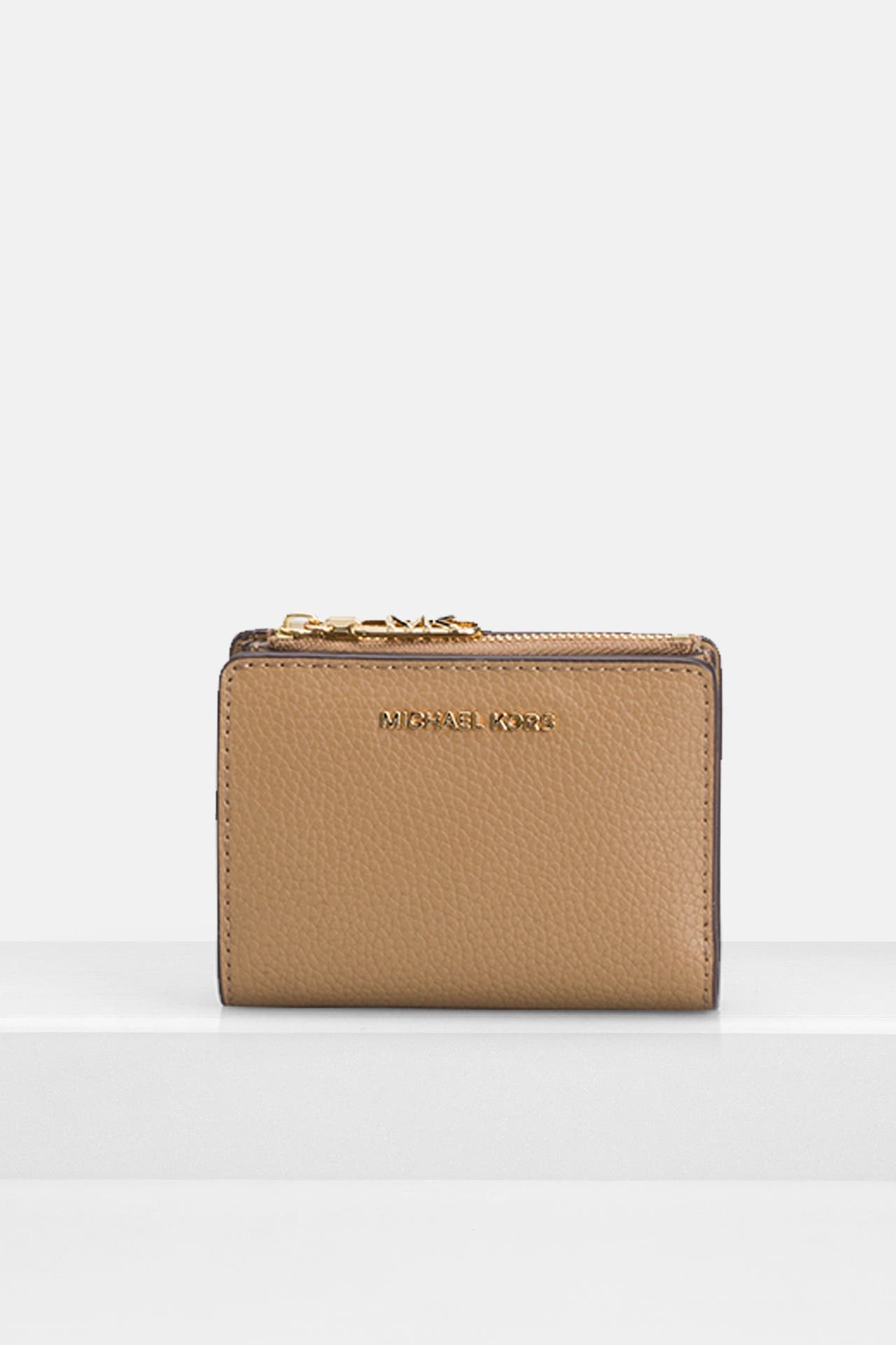 MICHAEL MICHAEL KORS Leder-Geldbörse hellbraun, Bild 1