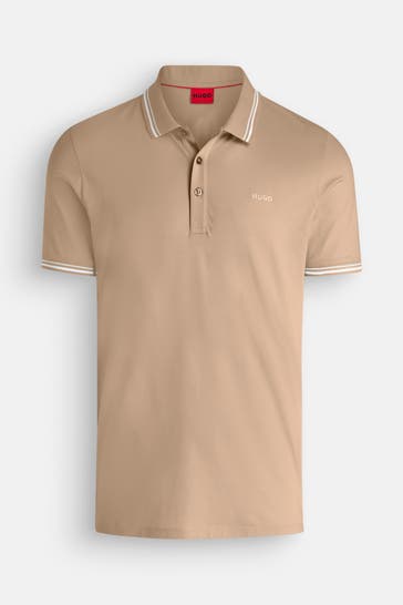 HUGO Polo-Shirt hellbraun