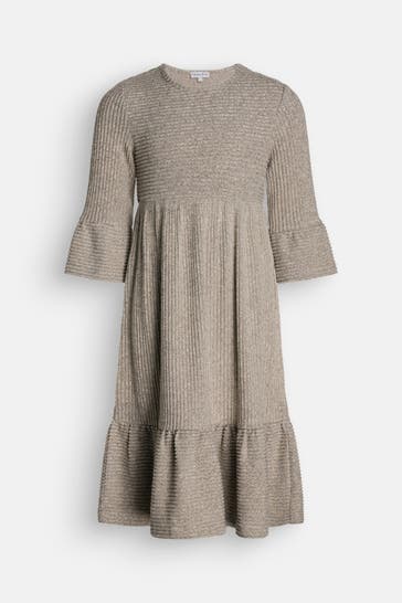 HAPPY GIRLS Strickkleid beige