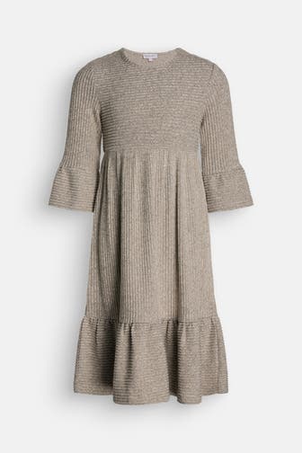 HAPPY GIRLS Strickkleid beige
