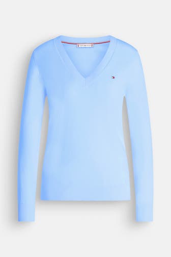 TOMMY HILFIGER Strickpullover blau