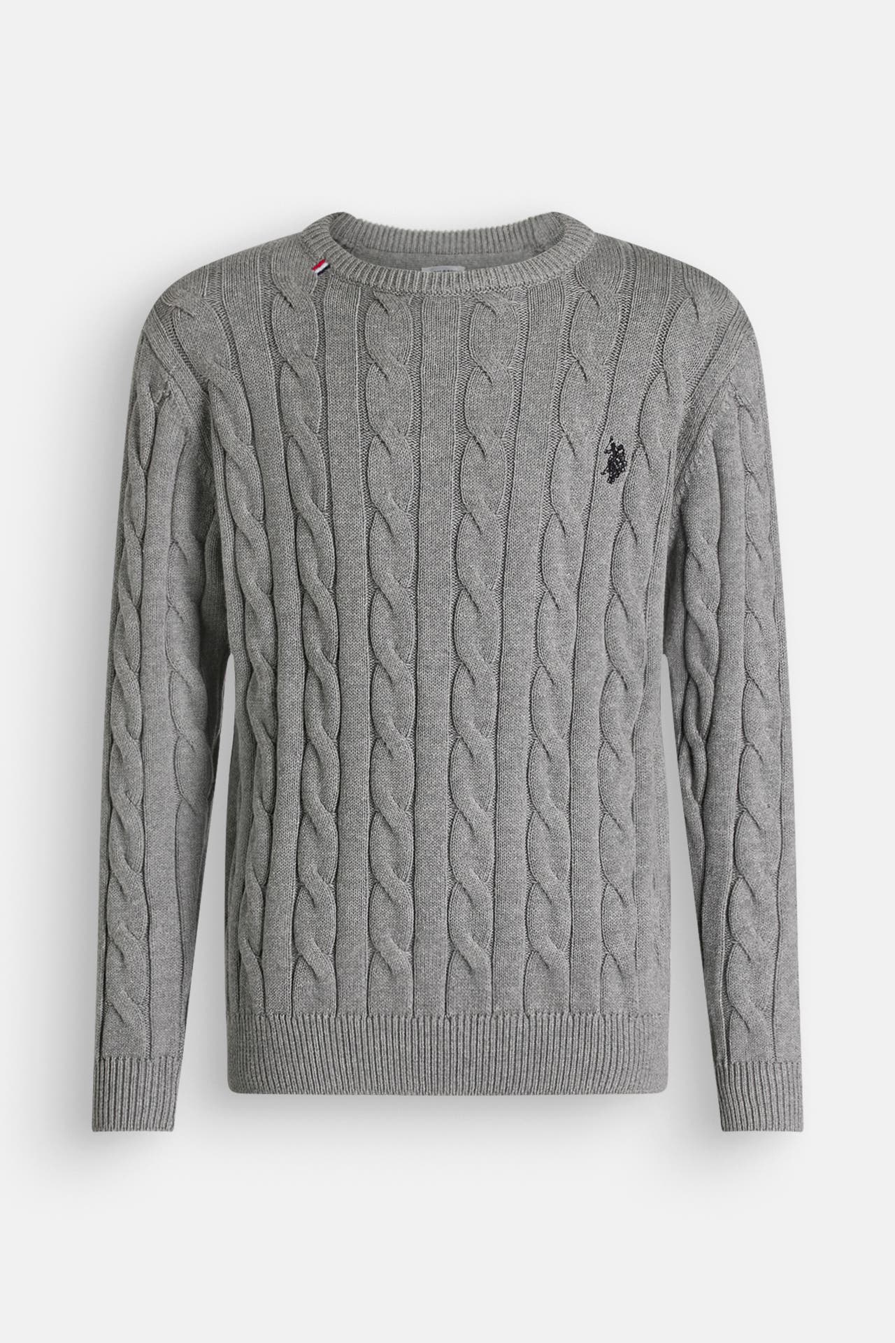 U.S. POLO ASSN. Strickpullover 'Milk' grau, Bild 1