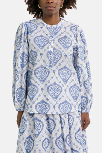 0039 ITALY Blusenshirt 'Anni' gemustert
