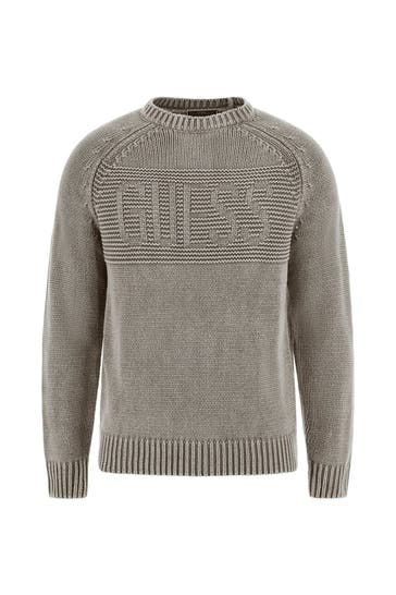GUESS Strickpullover 'Ellery' taupe