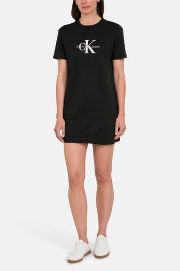 CALVIN KLEIN T-Shirt-Kleid schwarz