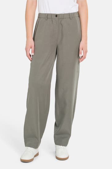 MARC O'POLO Stoffhose graugrün