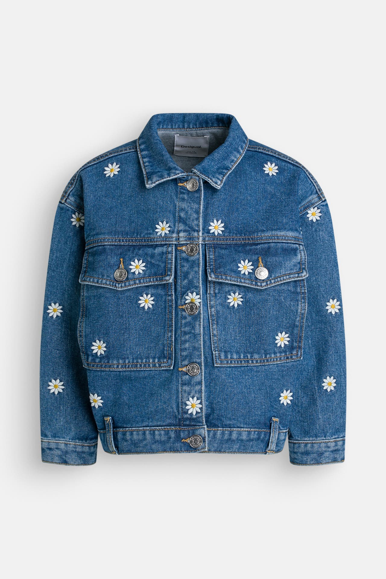 DESIGUAL Jeansjacke blau gemustert, Bild 1