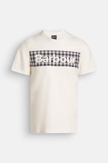 BARBOUR T-Shirt ecru