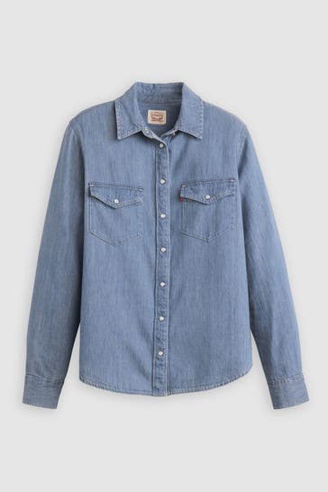 LEVI'S® Jeansbluse hellblau