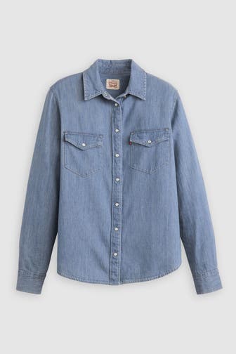 LEVI'S® Jeansbluse hellblau