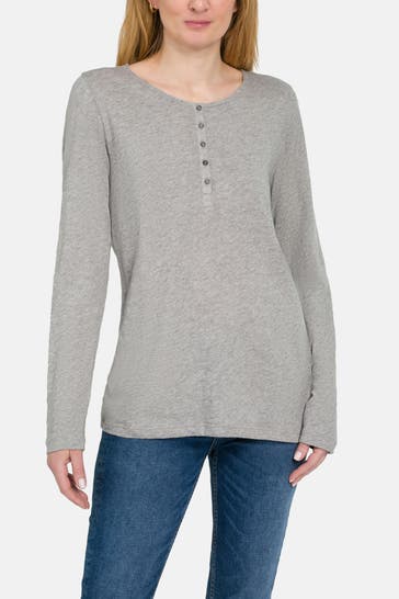 MARC O'POLO Strickshirt grau
