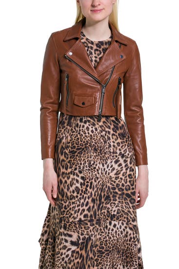 ALLSAINTS - Lederjacke 'Elora' rotbraun