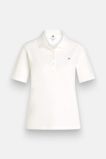 TOMMY HILFIGER Polo-Shirt weiß