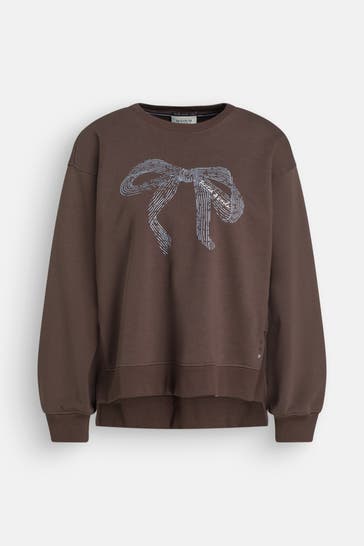 SCOTCH & SODA Sweatshirt dunkelbraun