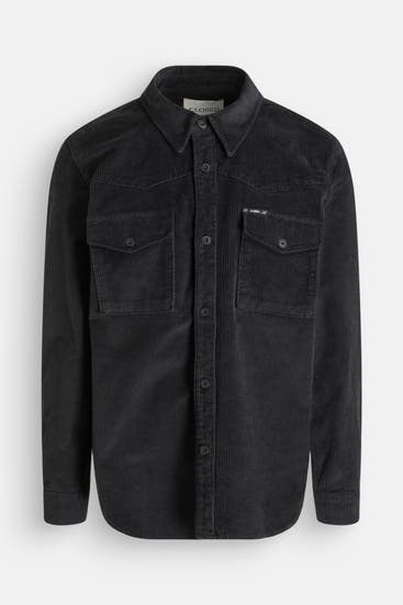 CLOSED - Cord-Overshirt schwarz