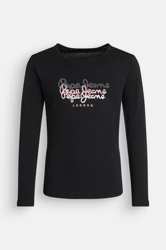 PEPE JEANS Langarmshirt 'Tianne' schwarz