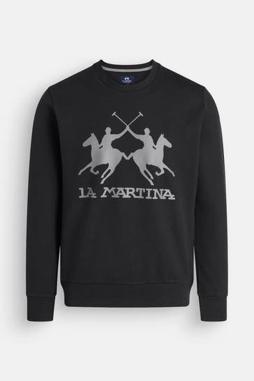 LA MARTINA Sweatshirt schwarz