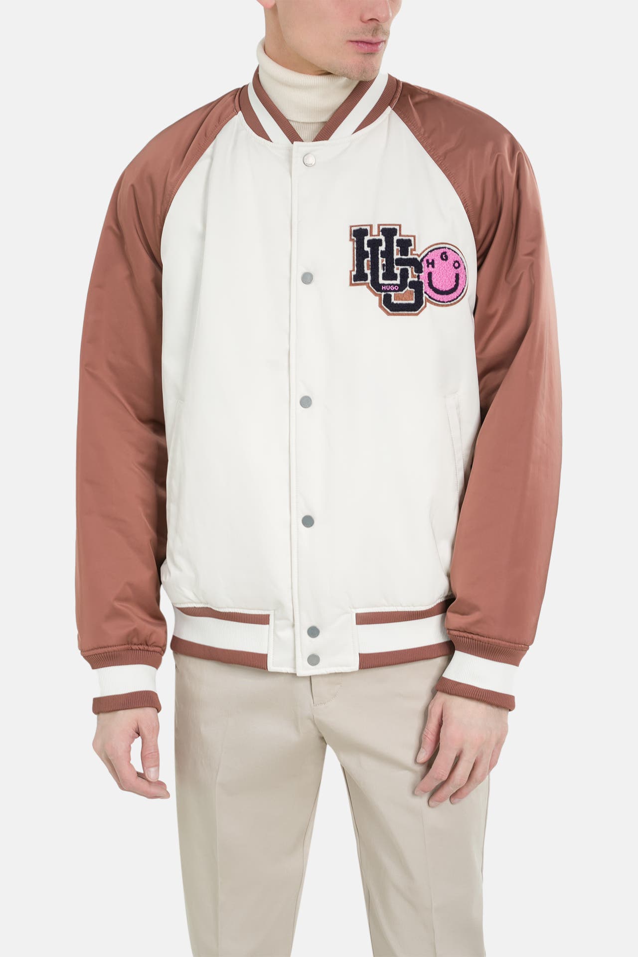 HUGO BLUE Collegejacke gemustert, Bild 1
