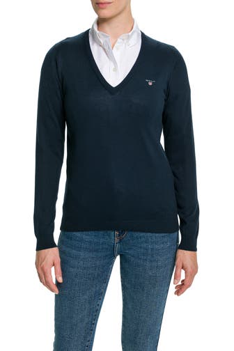 GANT Strickpullover dunkelblau