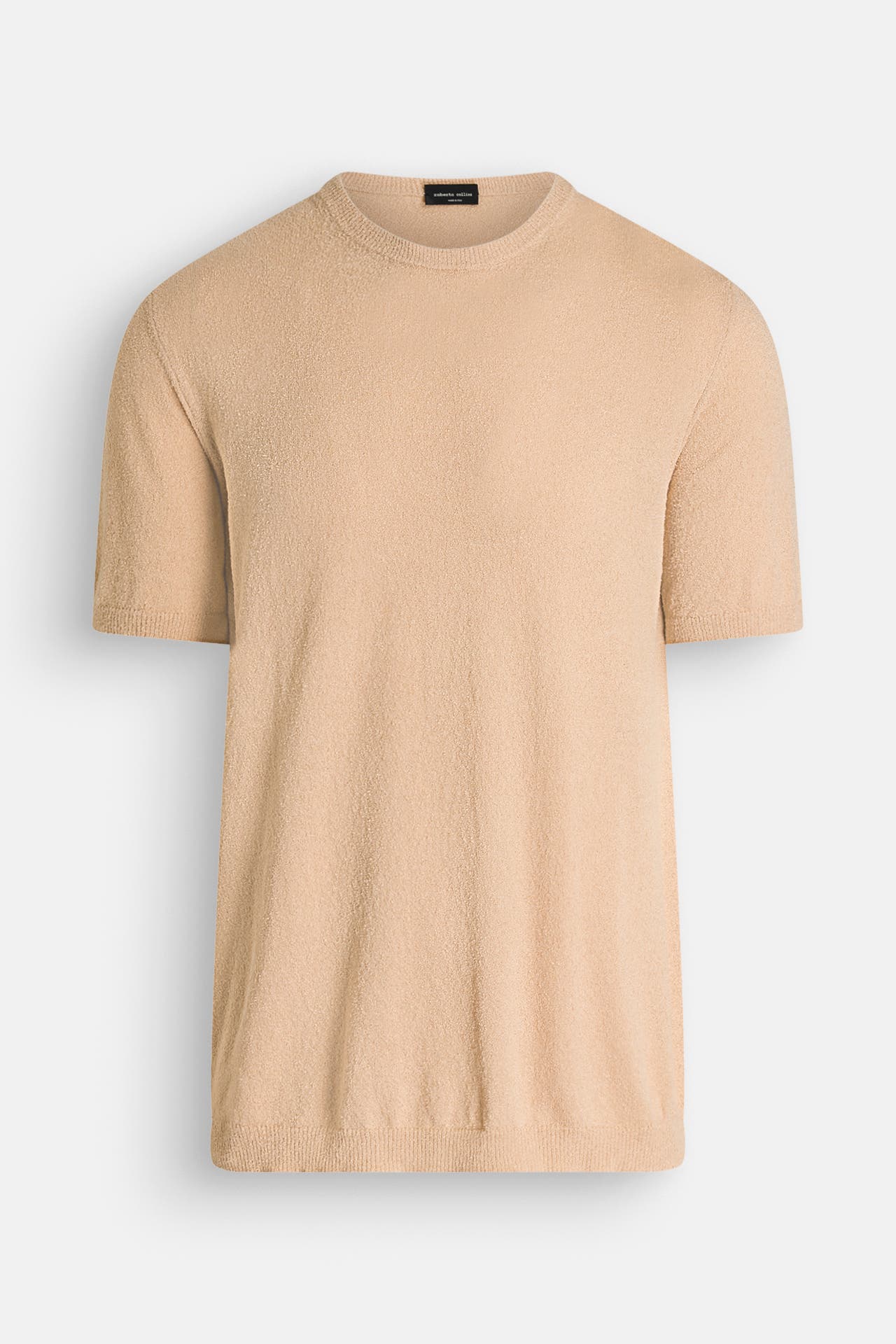 ROBERTO COLLINA Strickshirt hellbraun, Bild 1