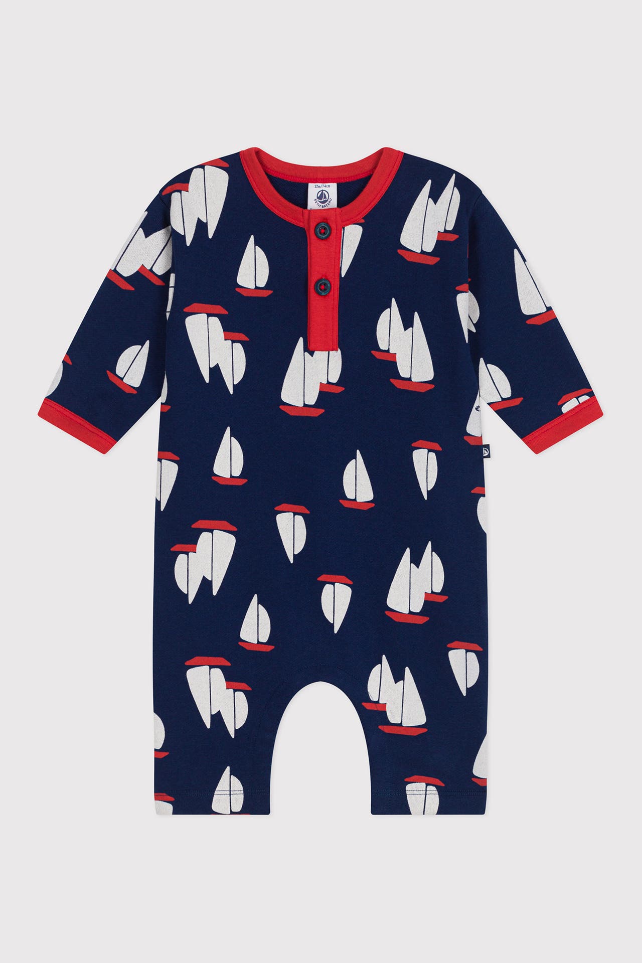 PETIT BATEAU Strampler gemustert, Bild 1
