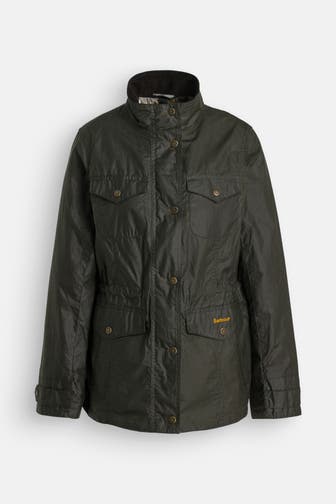 BARBOUR Wachsjacke 'Summer Sapper' dunkelgrün