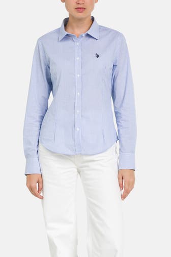U.S. POLO ASSN. Casual-Bluse gestreift