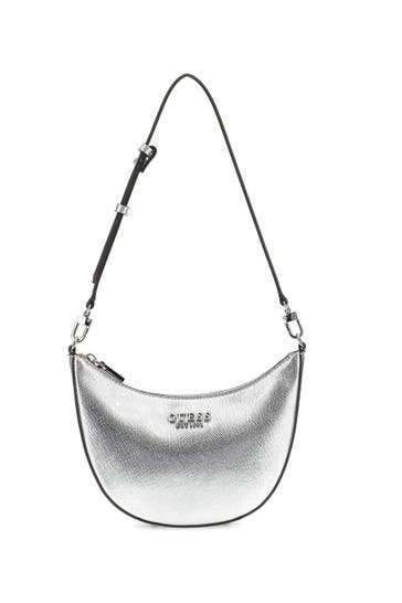 GUESS Schultertasche 'Fedana' silber