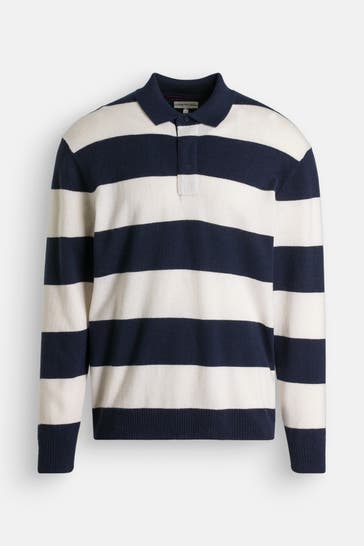 TOMMY HILFIGER Langarm-Polo zweifarbig