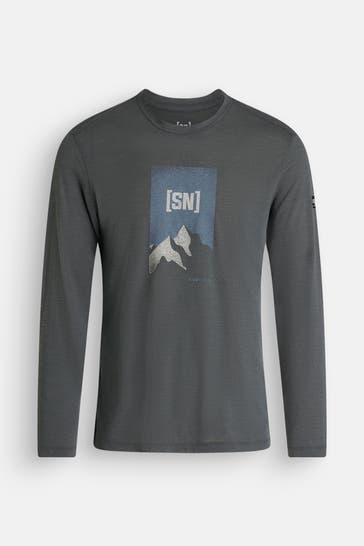 SUPER.NATURAL Wollmix-Longsleeve grau