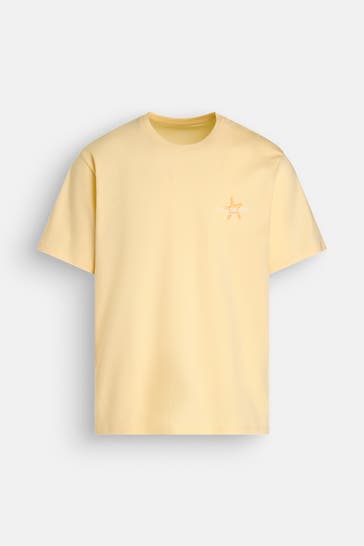 JACK & JONES T-Shirt pastellgelb
