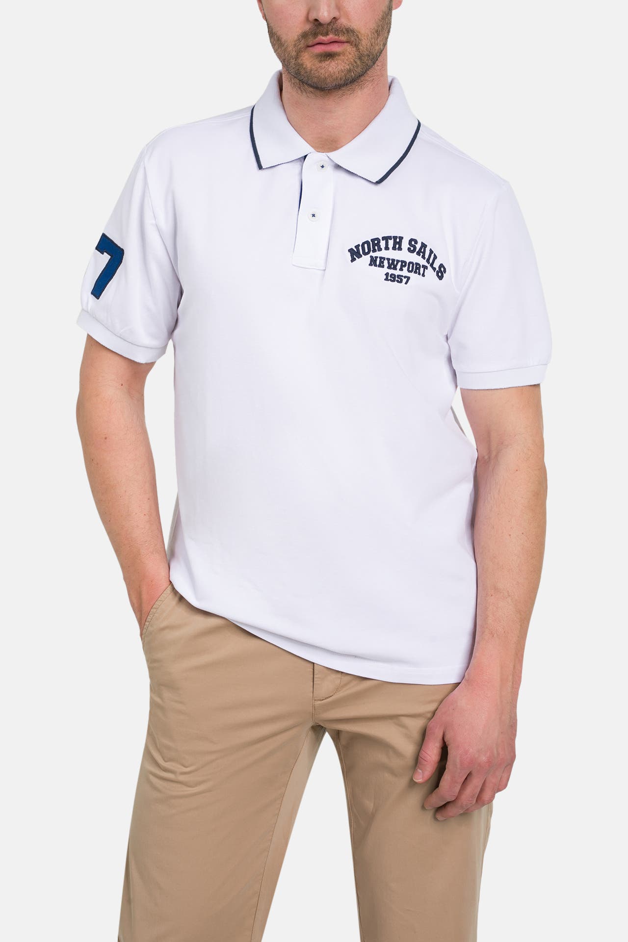 NORTH SAILS Polo-Shirt weiß, Bild 1