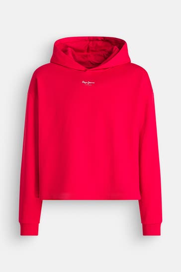 PEPE JEANS Hoodie 'Victoria' rot