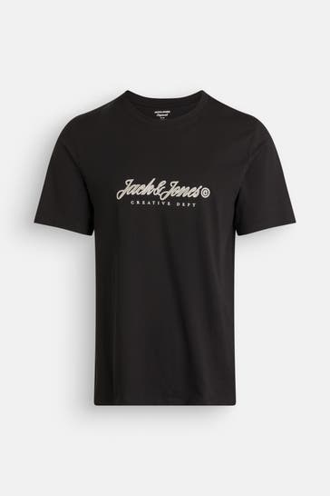 JACK & JONES T-Shirt 'JWHMontauk' schwarz
