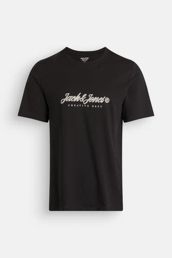 JACK & JONES T-Shirt 'JWHMontauk' schwarz