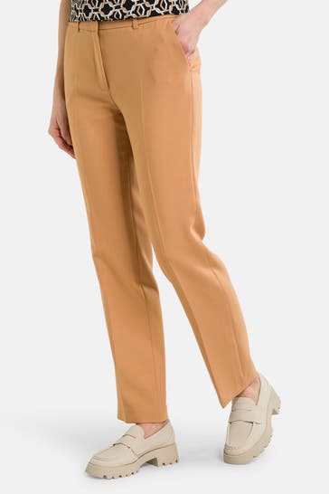 S.OLIVER BLACK LABEL Stoffhose braun