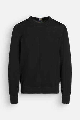 BOSS Strickpullover schwarz