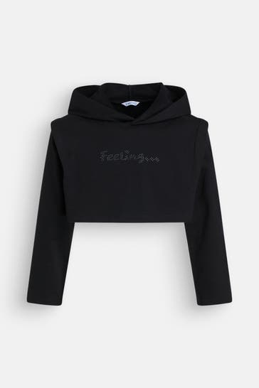 MAYORAL Set: Hoodie und Jerseykleid schwarz