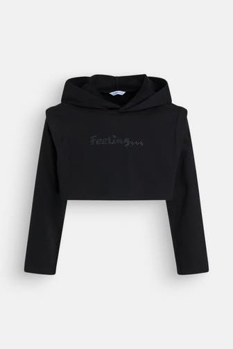 MAYORAL Set: Hoodie und Jerseykleid schwarz