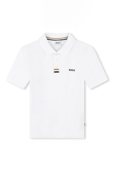 BOSS Polo-Shirt weiß