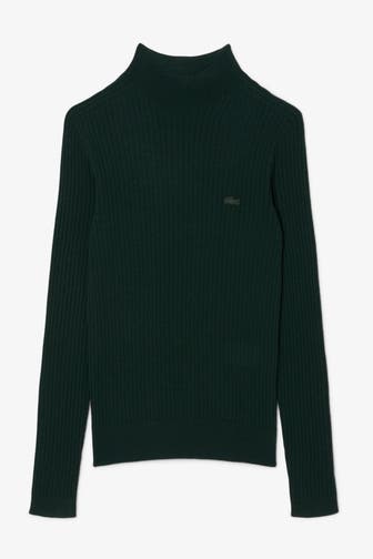 LACOSTE Wollpullover dunkelgrün