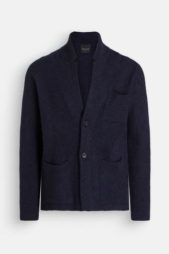 ROBERTO COLLINA Strickjacke nachtblau