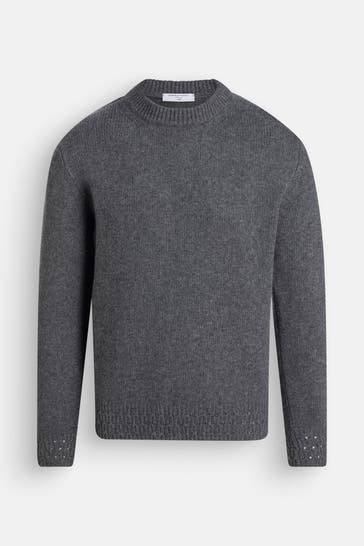 DANIELE FIESOLI Wollpullover grau