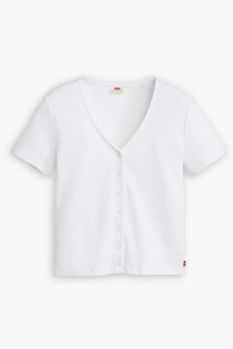 LEVI'S® Strickshirt weiß