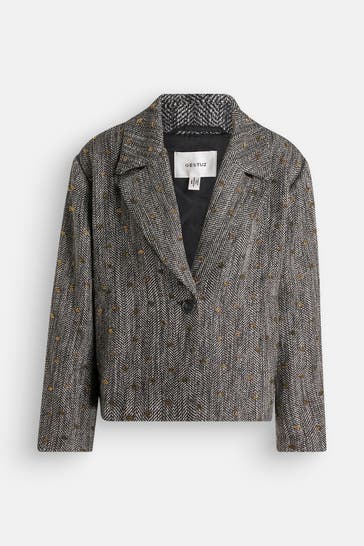 GESTUZ Bouclé-Blazer 'Riva' zweifarbig