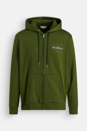 CK JEANS Sweatjacke oliv