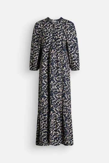 BA&SH Maxikleid 'Agatha' gemustert