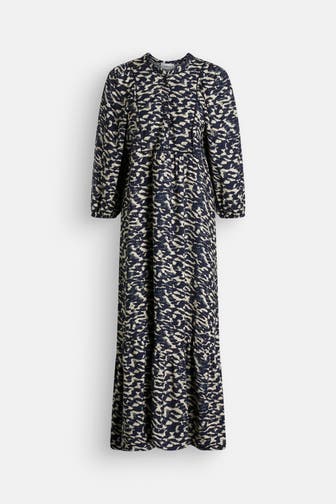 BA&SH Maxikleid 'Agatha' gemustert