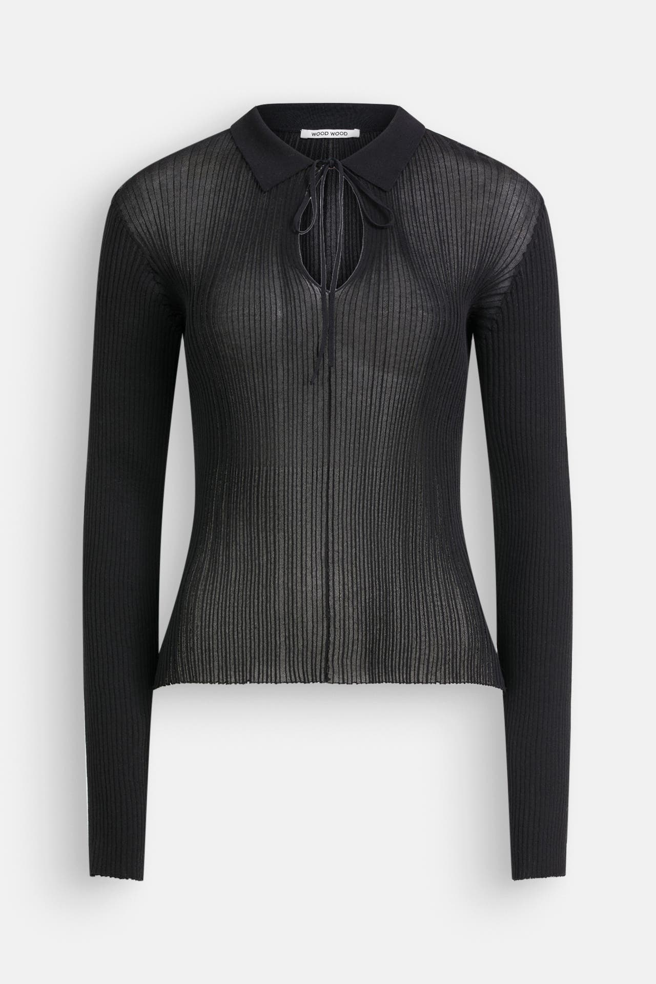 WOOD WOOD Longsleeve 'Wendy' schwarz, Bild 1