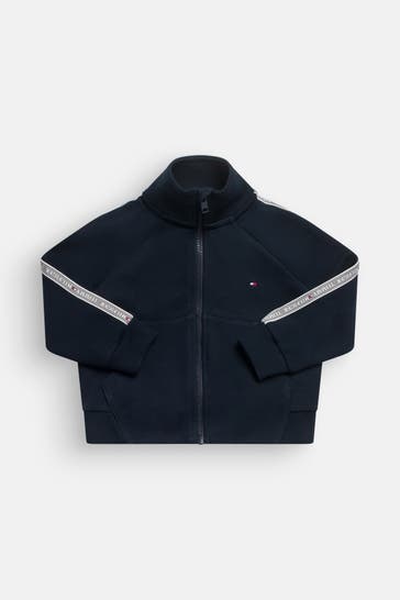 TOMMY HILFIGER Sweatjacke dunkelblau
